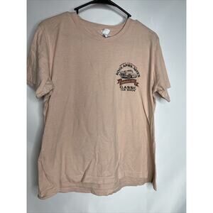 Vintage Tultex Pink Graphic Tshirt Kool April Nites Redding CA 1990 Classic Cars